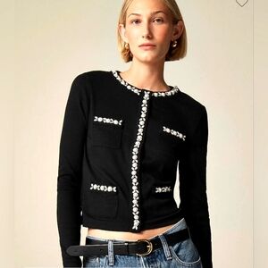 Black Embellished Women's Top
